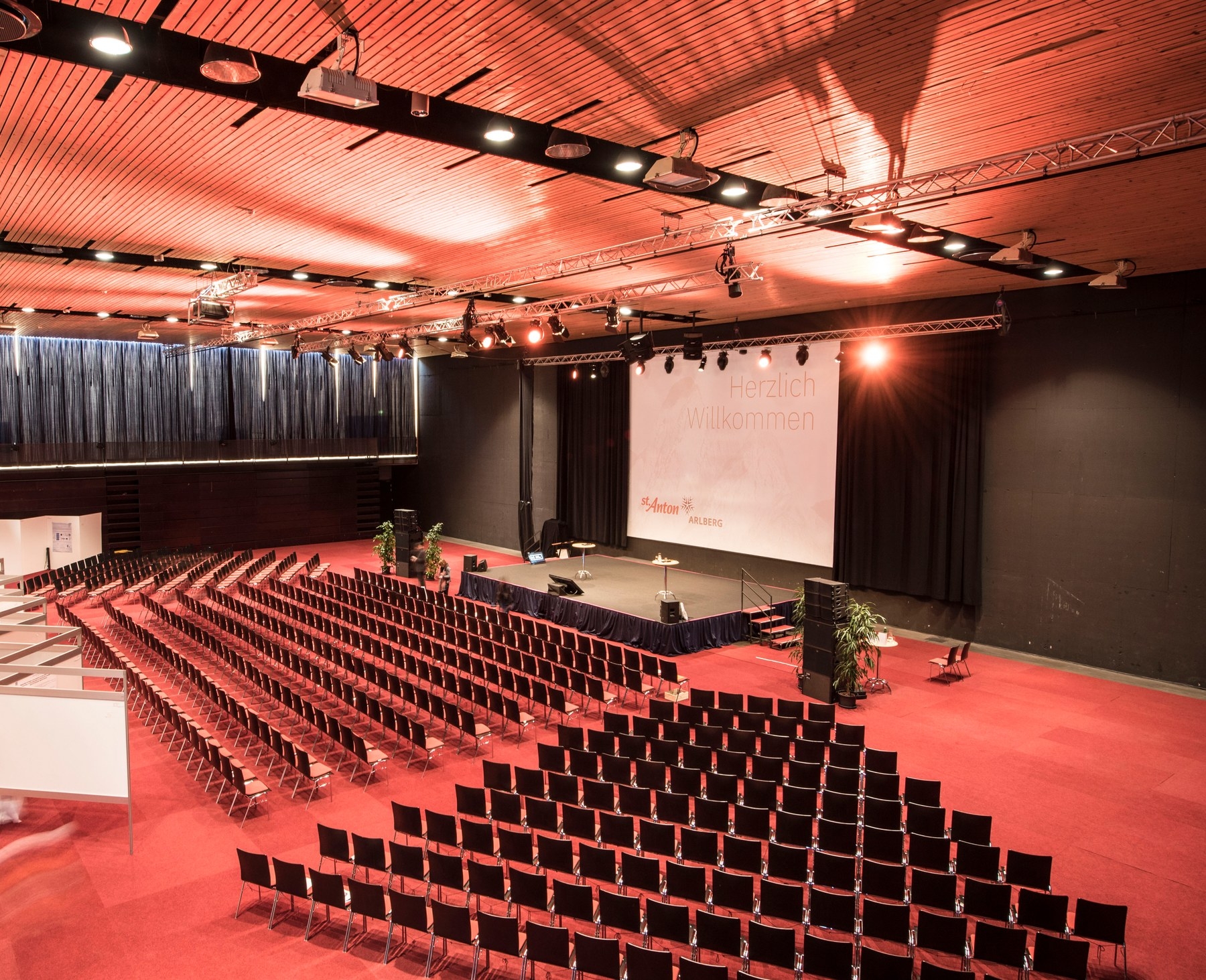 Veranstaltung in der WM-Halle des Arlberg WellCom in St. Anton am Arlberg